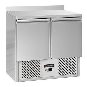 Stół chłodniczy ECO - 900x700 mm - z 2 drzwiami & z panelem tylnym - Prime Gastro