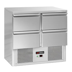 Stół chłodniczy ECO - 900x700 mm - z 4 szufladami