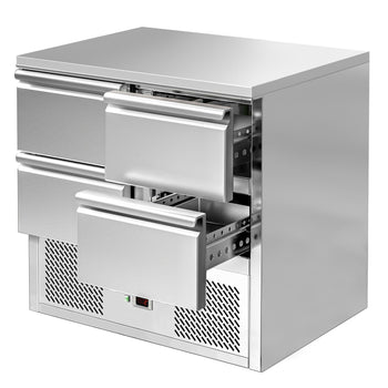 Stół chłodniczy ECO - 900x700 mm - z 4 szufladami - Prime Gastro