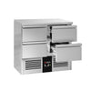 Stół chłodniczy PREMIUM - 900x700mm - 220L - z 4 szufladami