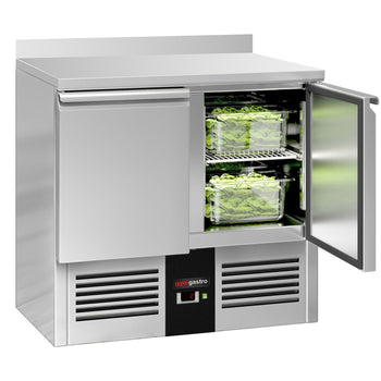 Stół chłodniczy PREMIUM - 900x700 mm - 2 drzwi & panel tylny - Prime Gastro