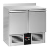 Stół chłodniczy PREMIUM - 900x700mm - 240L - z 2 drzwiami - z rantem