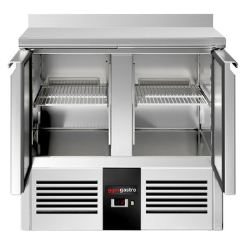 Stół chłodniczy PREMIUM - 900x700 mm - 2 drzwi & panel tylny - Prime Gastro