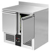Stół chłodniczy PREMIUM - 900x700mm - 240L - z 2 drzwiami - z rantem