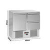 Stół chłodniczy ECO – 900 x 700 mm – z 1 drzwiami i 2 szufladami