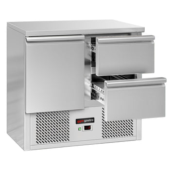 Stół chłodniczy ECO - 900x700 mm - z 1 drzwiami & 2 szufladami - Prime Gastro