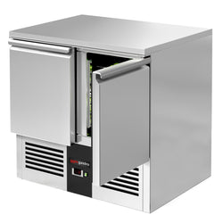 Stół chłodniczy PREMIUM - 900x700 mm - 2 drzwi