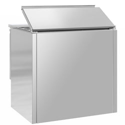 Stół chłodniczy sałatkowy American Style ECO - 903mm - 240L - 2 drzwi szklane - z otworem na 2x GN 1/1 & 3x GN 1/6 - pokrywa ze stali nierdzewnej