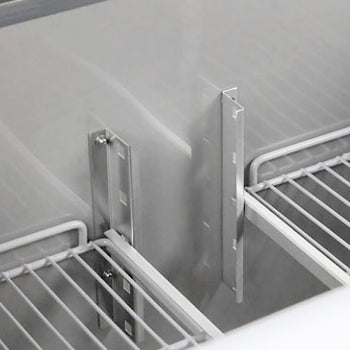 Stół chłodniczy PREMIUM - 900x700 mm - z 2 szklanymi drzwiami - Prime Gastro