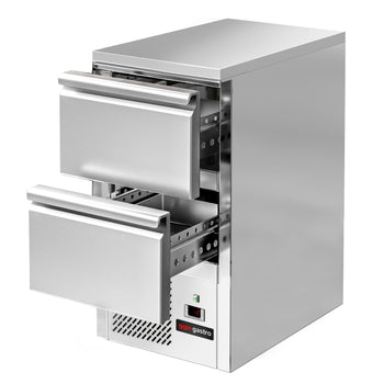 Stół chłodniczy ECO - 450x700 mm - z 2 szufladami - Prime Gastro