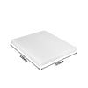 Cutting board – 325 x 530 mm – with non-slip feet – HACCP compliant – white