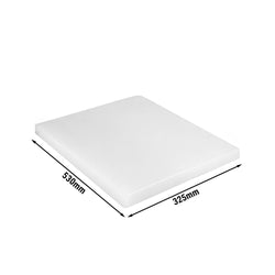 Schneidebrett mit Antirutschfüßen - 325x530mm - HACCP - Konform - Weiß