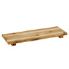 (4 szt.) Deska do serwowania – drewno akacjowe – 530 x 190 x 40 mm – z nóżkami, zdjęcie 1 z 5