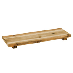 (4 sztuki) Deska do serwowania z nóżkami – drewno akacjowe – 190 x 530 x 40 mm