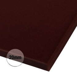 Deska do krojenia z 2 ogranicznikami – 300 x 500 mm – zgodna z HACCP – brązowa