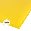 Deska do krojenia – polietylen – 325 x 530 mm – zgodna z HACCP – żółta