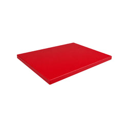 Antypoślizgowa deska do krojenia z nóżkami – 250 x 400 mm – zgodna z normą HACCP – czerwona
