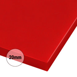 Antypoślizgowa deska do krojenia z nóżkami – 250 x 400 mm – zgodna z normą HACCP – czerwona