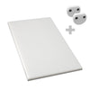 Deska do krojenia antypoślizgowa - 400x250mm - Grubość: 20mm - zgodna z HACCP - Biały