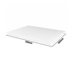 Antypoślizgowa deska do krojenia z nóżkami – 300 x 500 mm – zgodna z normą HACCP – biała