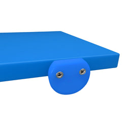 Deska do krojenia z 2 ogranicznikami – EN 600x400 – zgodna z HACCP – niebieska