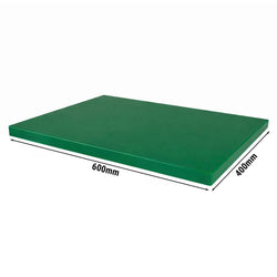 Antypoślizgowa deska do krojenia z nóżkami – 600 x 400 mm – zgodna z normą HACCP – zielona