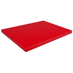 Antypoślizgowa deska do krojenia z nóżkami – 600 x 400 mm – zgodna z normą HACCP – czerwona