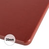 Deska do krojenia PREMIUM - 400x250mm - Grubość: 20mm - zgodna z HACCP - Brązowy