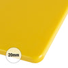 Deska do krojenia - 400x250mm - Grubość: 20mm - zgodna z HACCP - Żółty