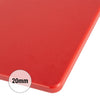 Deska do krojenia – polietylen – 250 x 400 mm – zgodna z HACCP – czerwona