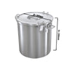 Pojemnik na żywność – stal nierdzewna – Ø 240 mm – 12 L – z pokrywą