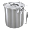 Pojemnik na żywność - z pokrywką - ze stali nierdzewnej - Ø 380mm - wysokość: 366mm - 36L