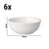 (6 szt.) Miska bufetowa kwadratowa - Budgetline - Porcelana - 400ml - 150x150mm - Biały