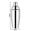 (6 sztuk) - Shaker do koktajli - stal nierdzewna - 750 ml