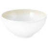 (4 pieces) SELTMANN WEIDEN | Porcelain Round Bowl Ø 155 mm – Sand Beige - Glossy - Blues