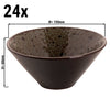 (24 szt.) Miska TURKEY – Ø 150 mm – 500 ml – brązowo-niebieska