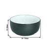 (12 szt.) Miska COSMIC – porcelana – Ø 110 mm – 320 ml – biało-czarna