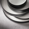 (12 szt.) Miska COSMIC – porcelana – Ø 110 mm – 320 ml – biało-czarna