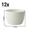 (12 szt.) Miska Maastricht LUX – porcelana – Ø 95 mm – 300 ml – kość słoniowa