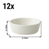 (12 szt.) Miska Maastricht LUX – porcelana – Ø 60 mm – kość słoniowa