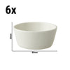 (6 szt.) Miseczka - Lux - Porcelana - 100ml - Ø 80mm - Elfenbein (kość słoniowa)