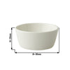 (12 szt.) Miska Maastricht LUX – porcelana – Ø 80 mm – 100 ml – kość słoniowa