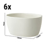 (6 szt.) Miska Maastricht LUX – owalna – porcelana – 130 x 110 mm – 100 ml – kość słoniowa