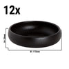 (12 szt.) Miseczka okrągła - Universe - Porcelana - 200ml - rund - Ø 115mm - Czarny