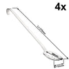 (4 szt.) Łyżka do serwowania – perforowana – stal nierdzewna – Ø 63 mm – długość: 270 mm
