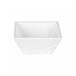 (10 szt.) Miska bufetowa kwadratowa - Melamina - eckig - 220x220x100mm - Biały - pasuje do ETBSEG6