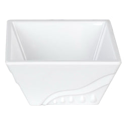 (10 szt.) Miska bufetowa kwadratowa - Melamina - eckig - 220x220x100mm - Biały - pasuje do ETBSEG6
