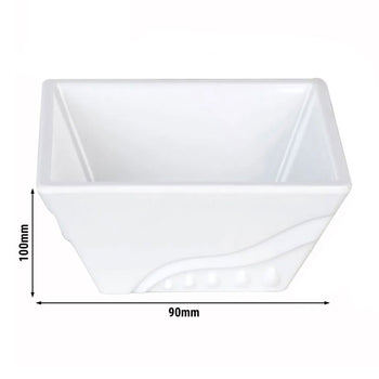 (10 szt) Miska z melaminy do etażerki/stojaka bufetowego - wysokość: 100 mm - Prime Gastro