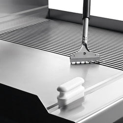 Skrobak ze stali nierdzewnej - ryflowany