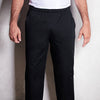 KARLOWSKY | Kaspar Slip-On Chef Trousers – Black - M - Elastic Waist Drawstring